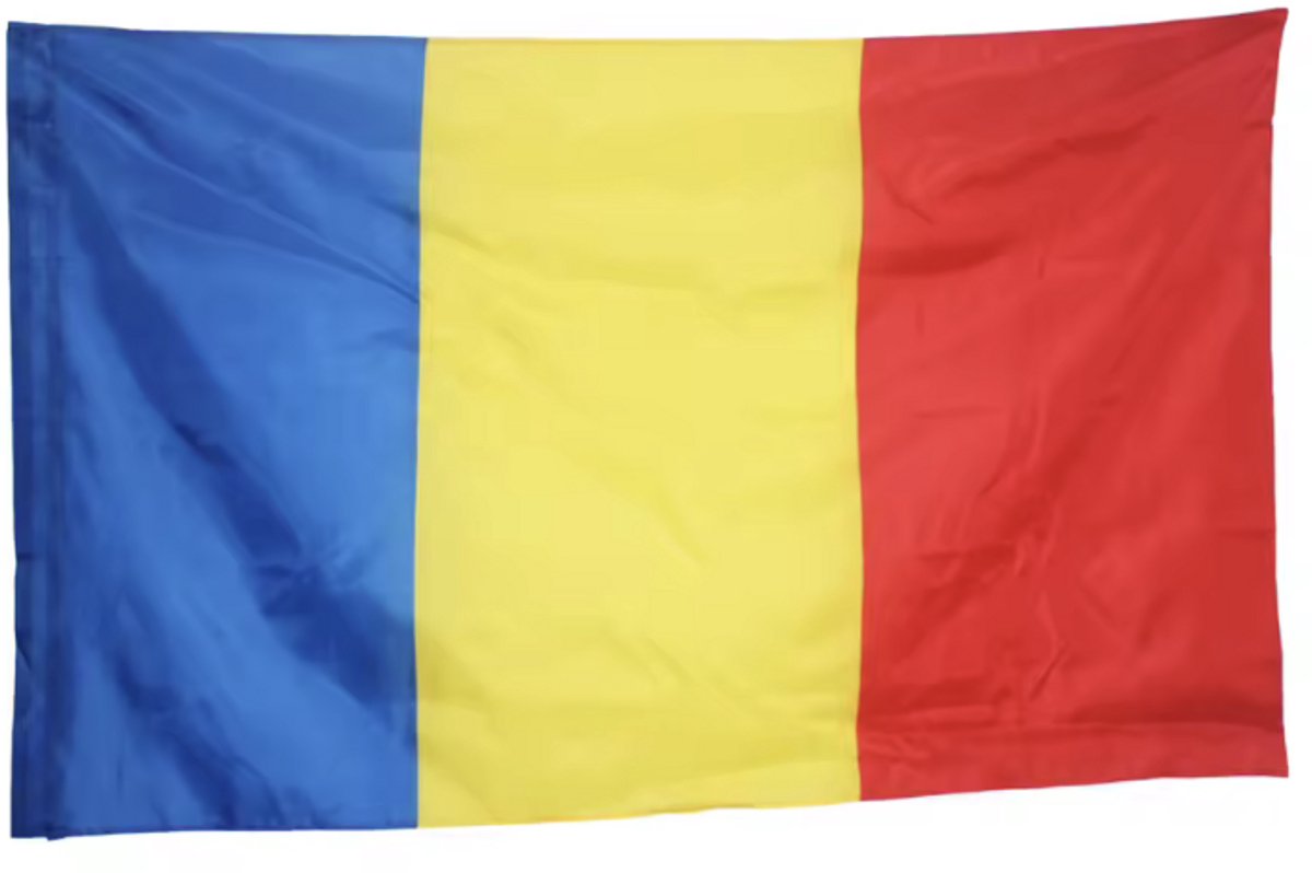 Roemeense Vlag - Flag of Romania - Drapelul României - Romanian tricolor - Vlag Roemenië - Polyester - 150/90CM - CHPN