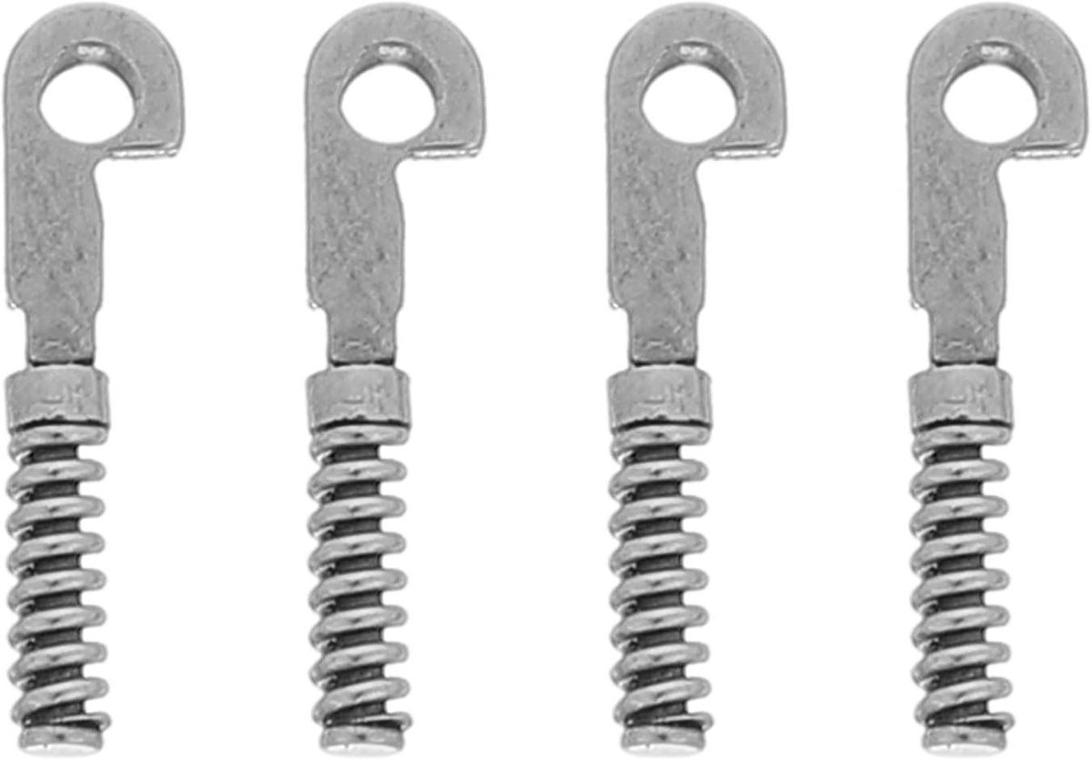 Brillenscharnieren - Veertjes Zonnebril - Bril Repareren - Robuuste Constructie - 124 cm - Zilver