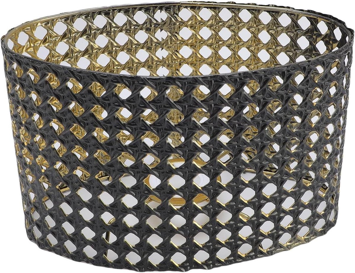 Decoratieve Lampenkap - Metalen Kap Ovale Kap - Sfeerverlichting Creëren - Uitgehold Metaalontwerp - 21W x 14H cm - Niet gespecificeerd