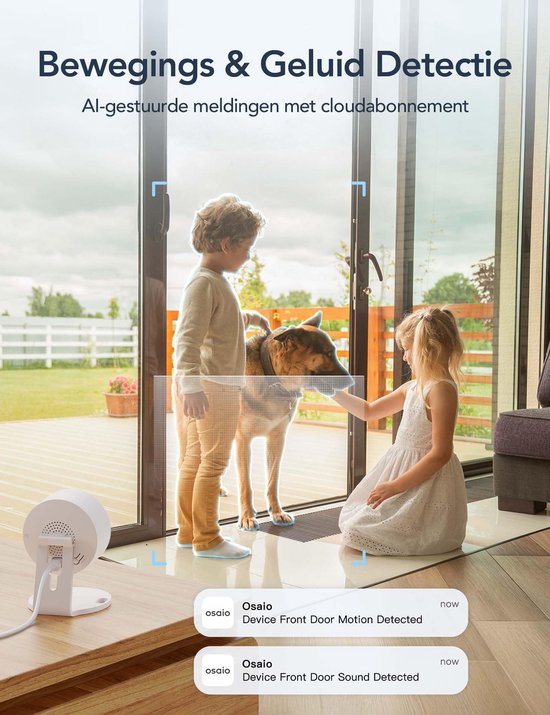 Set van 4 Binnencamera's met Nachtzicht en Wifi voor Baby- en Huisbewaking van Merkloos — afbeelding 5