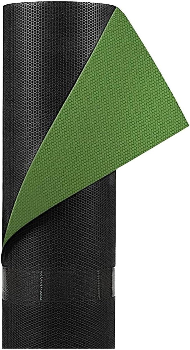 Grasbarrière Stof - Bodembedekker Onkruiddoek - Tuin Onderhoud - Ademend Vochtvasthoudend - 80 x 1500 cm - Zwart