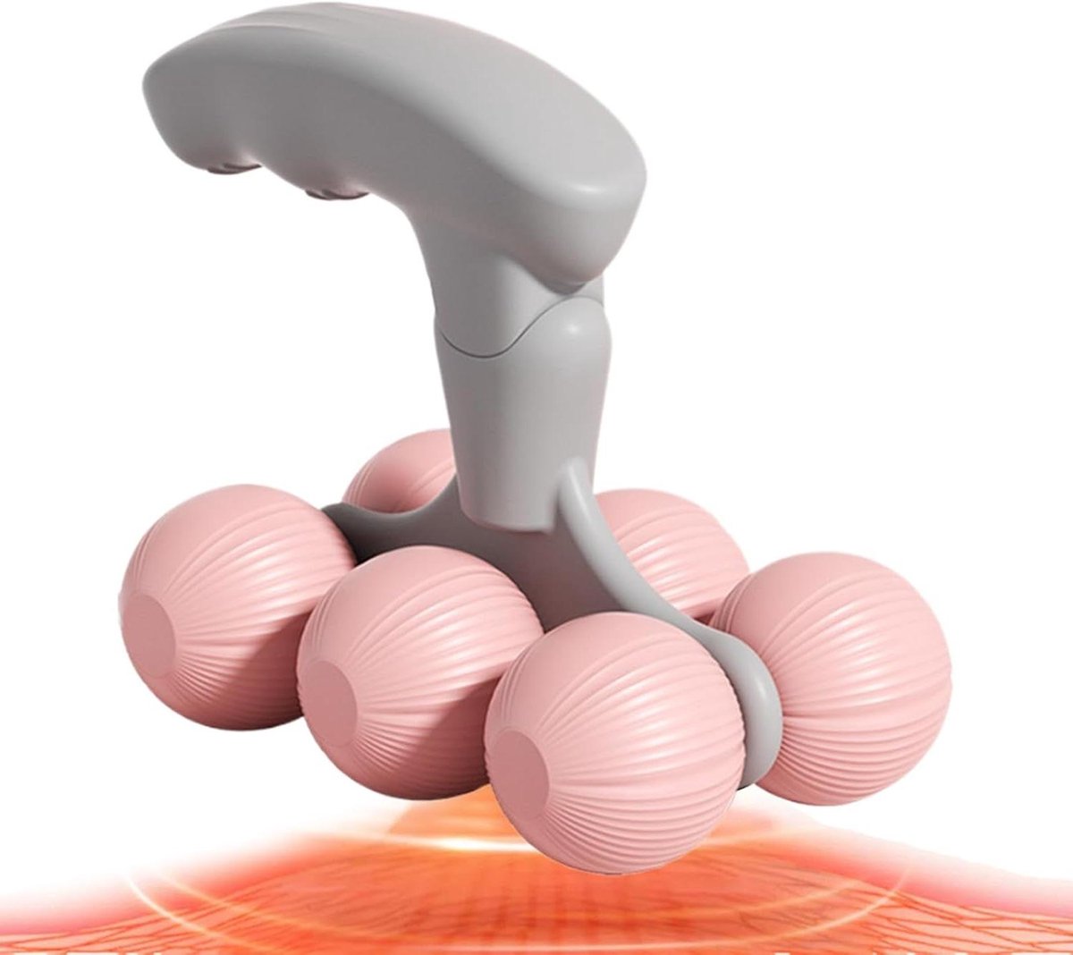 Nek Massager Roller - Spierroller Lichaamsontspanning - Spanning Verlichten - Glad Ergonomisch Ontwerp - 14 x 8 x 11 cm
