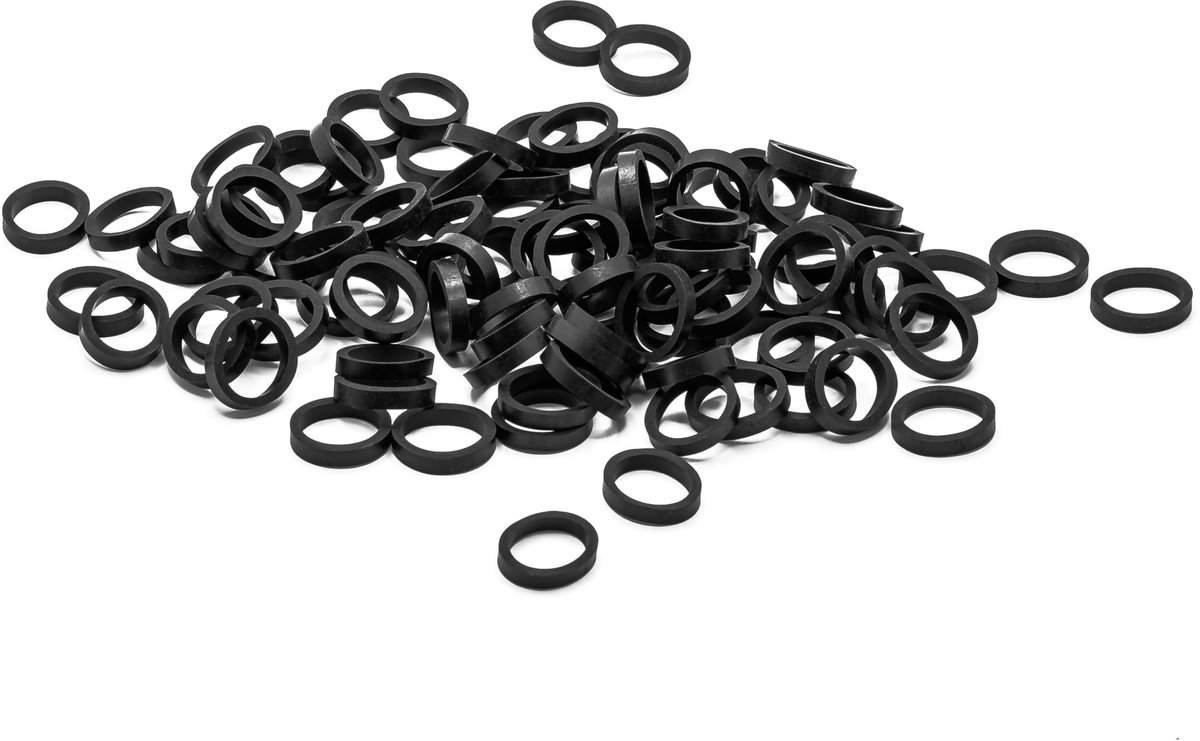 Dailygoods- Rubber Pakking Platte 3/8 Inch - Set van 100 - Betrouwbare Afdichting - EPDM-Rubber - Temperatuurbereik −40 °C tot 110 °C - Geschikt voor Water- en Verwarmingsinstallaties - Afdichtingsring