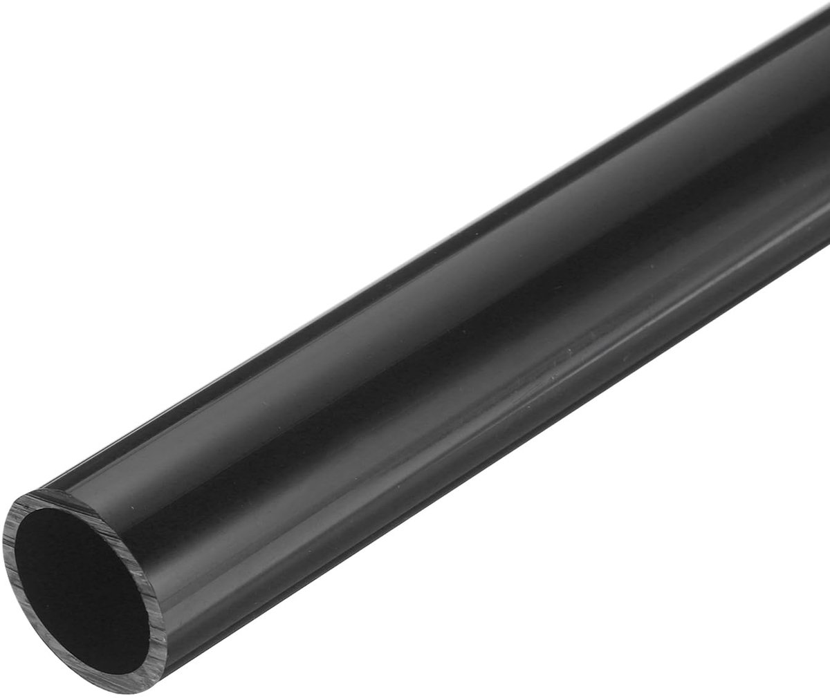 Dailygoods - Rigid PVC Buizen - 0.83 Inch ID, 33 cm Lang, Zwart