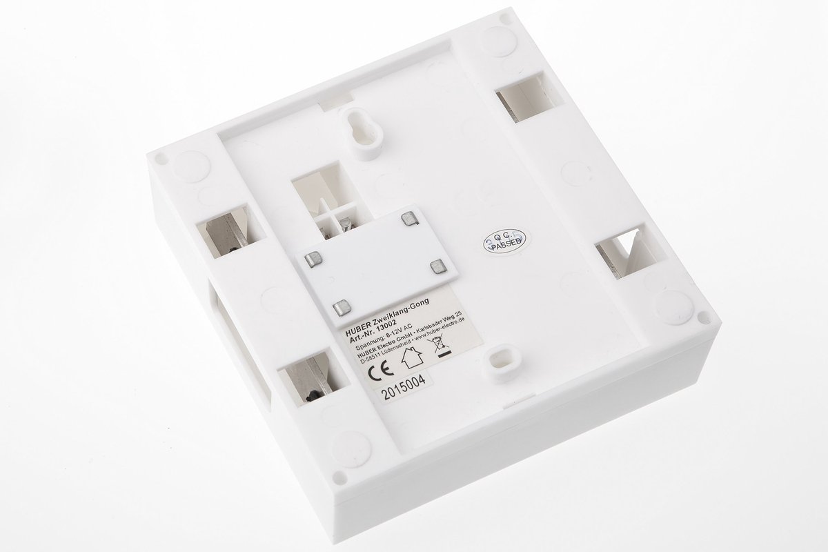Dailygoods - Mechanische Deurbel voor Voordeur met Tweeklank - Batterij Aangedreven 80 dB(A)