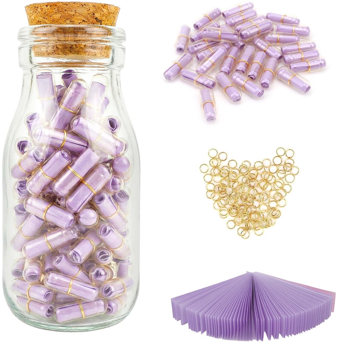 Dailygoods - 101 Stuks Transparante Briefencapsules - Perfect voor Berichten en Wensen