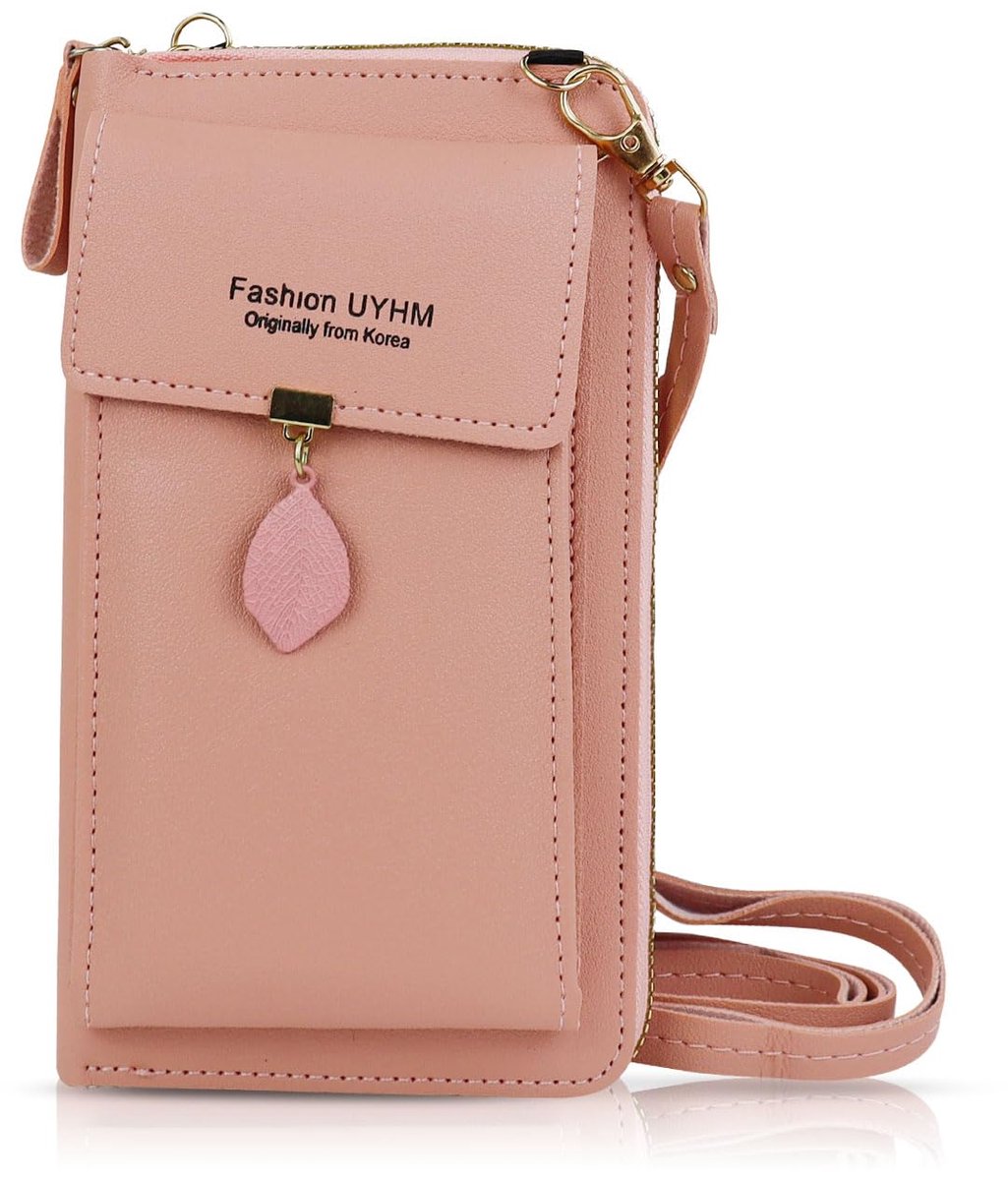 Dailygoods - Mobiele Telefoon Schoudertas - Stijlvolle PU Tas met Rits en Drie Vakken