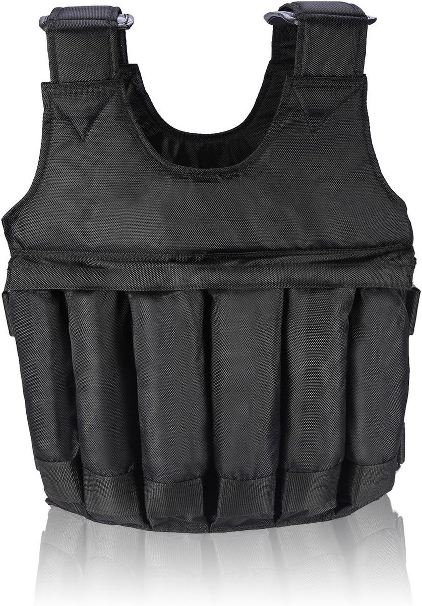 Dailygoods - Verstelbaar Gewichtsvest voor Fitness - 50KG Trainingsvest - Comfortabel en Schokabsorberend - Voor Hardlopen en Powerliften