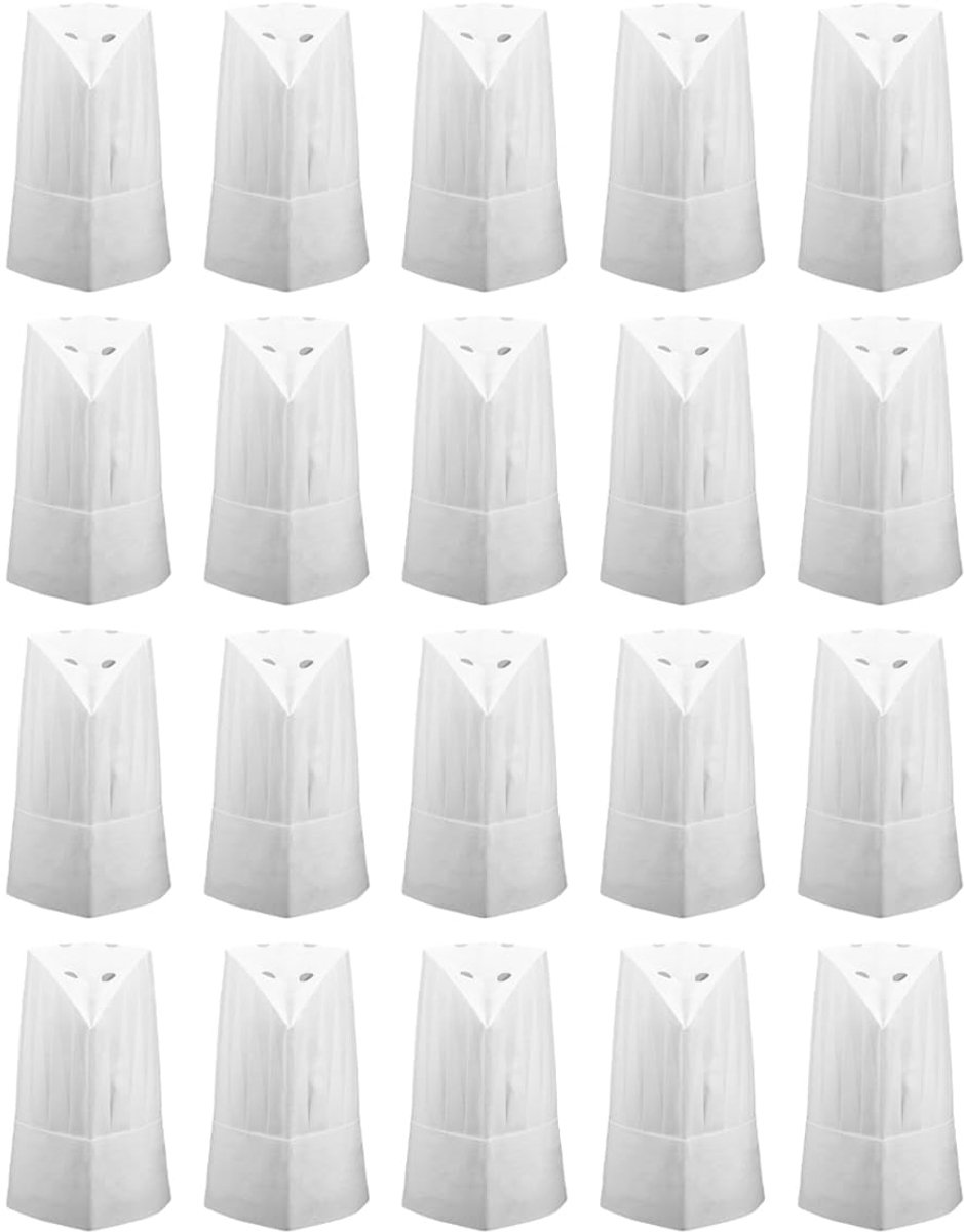 Dailygoods - 20 Stuks Wegwerp Chef Kappen - Verstelbare Kappen voor Koken