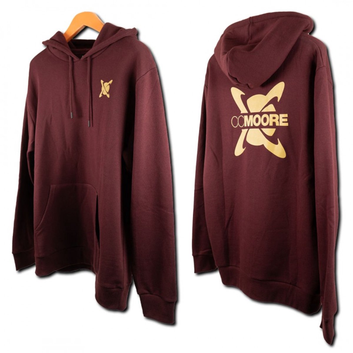 CC Moore Burgundy Hoodie Vistrui Vis Trui Rood