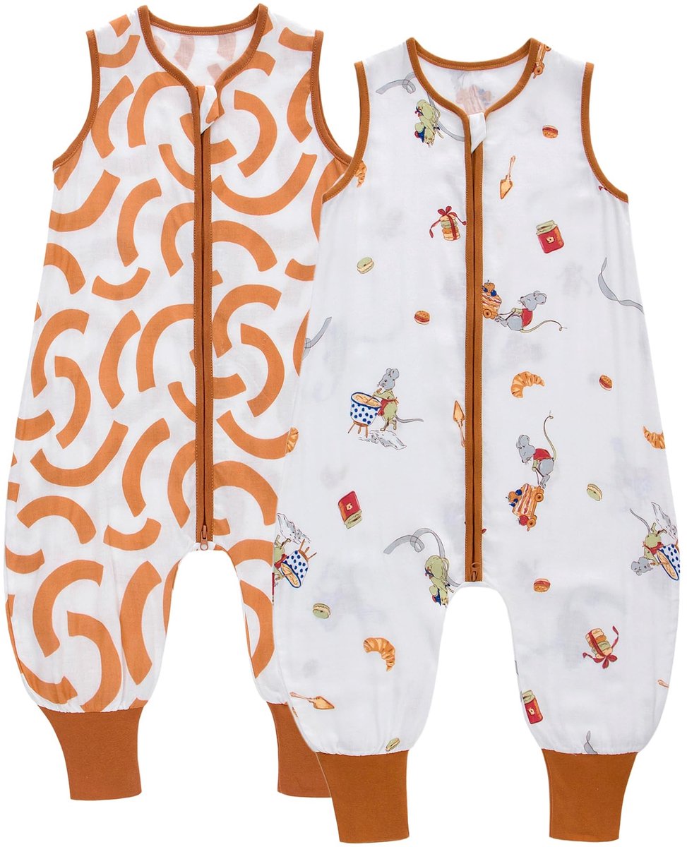 Dailygoods - Baby Slaapzak met Voetjes 0.5 Tog - Zomer Slaapzak voor Kinderen