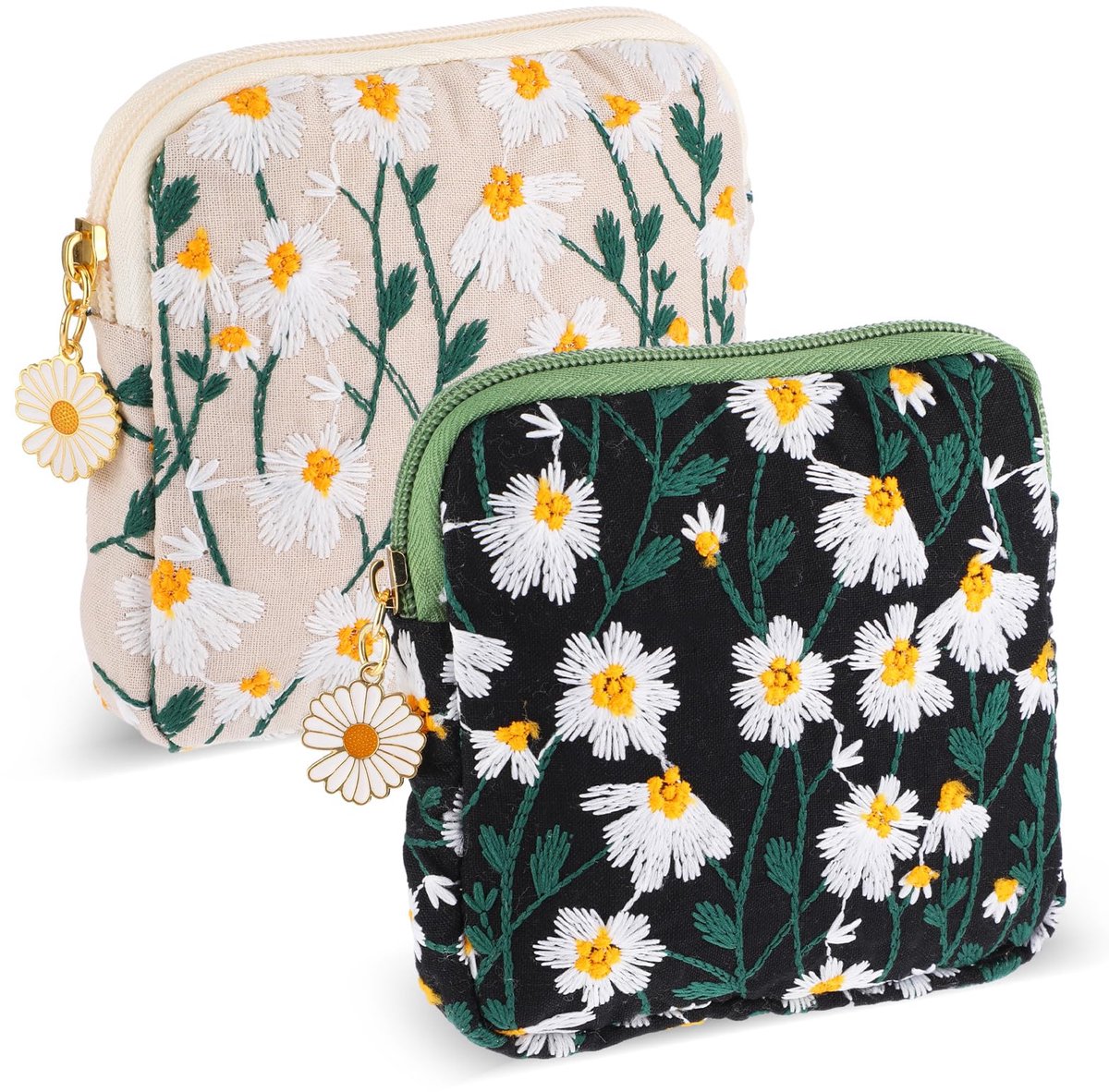 Dailygoods - 2 Pcs Tampon Opbergzakje - Draagbare Menstruatie Organizer voor Vrouwen