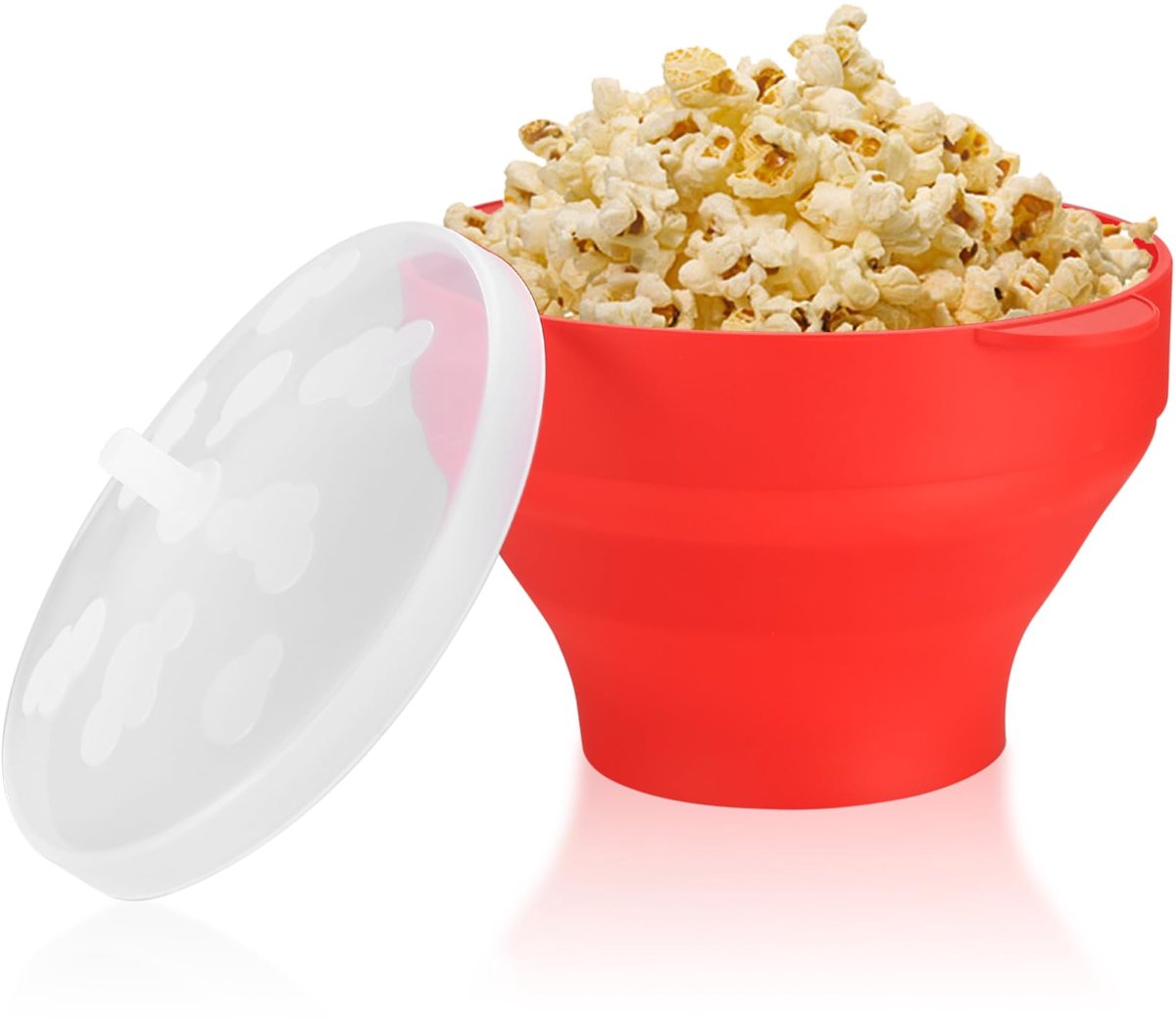 Dailygoods - Grote Opvouwbare Siliconen Popcorncontainer - BPA-vrij, Voor Magnetron