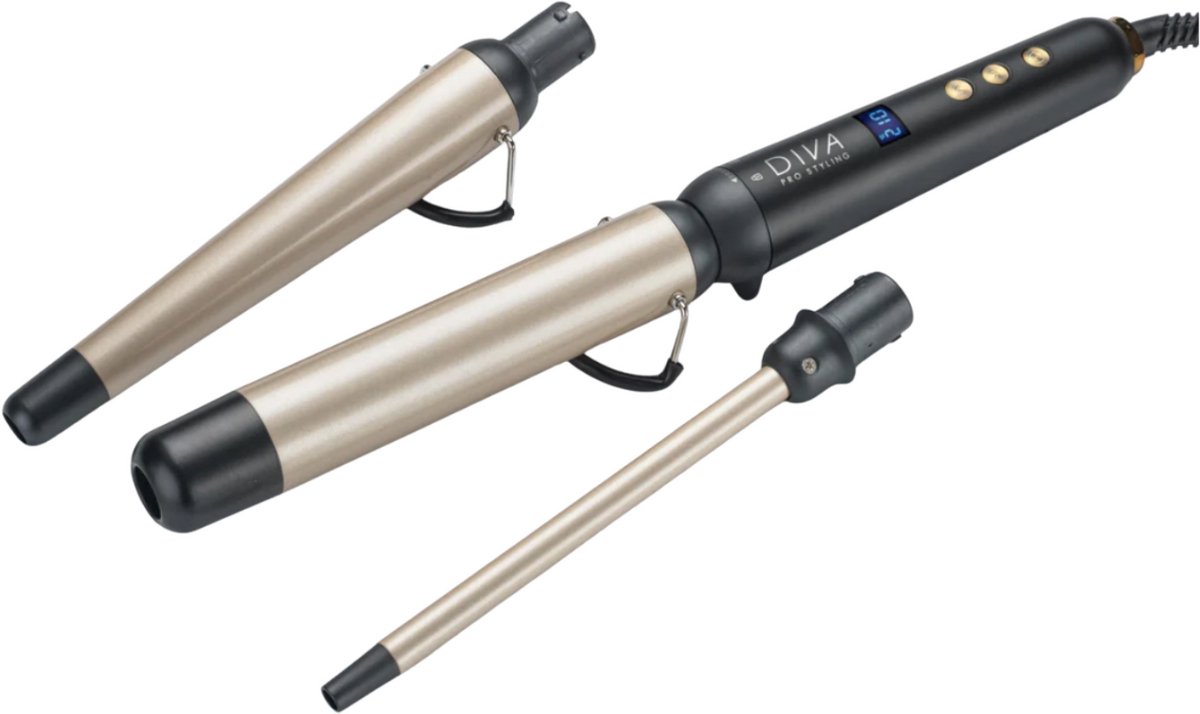 Diva Professional Styling 3 In 1 Curling Multi Wand