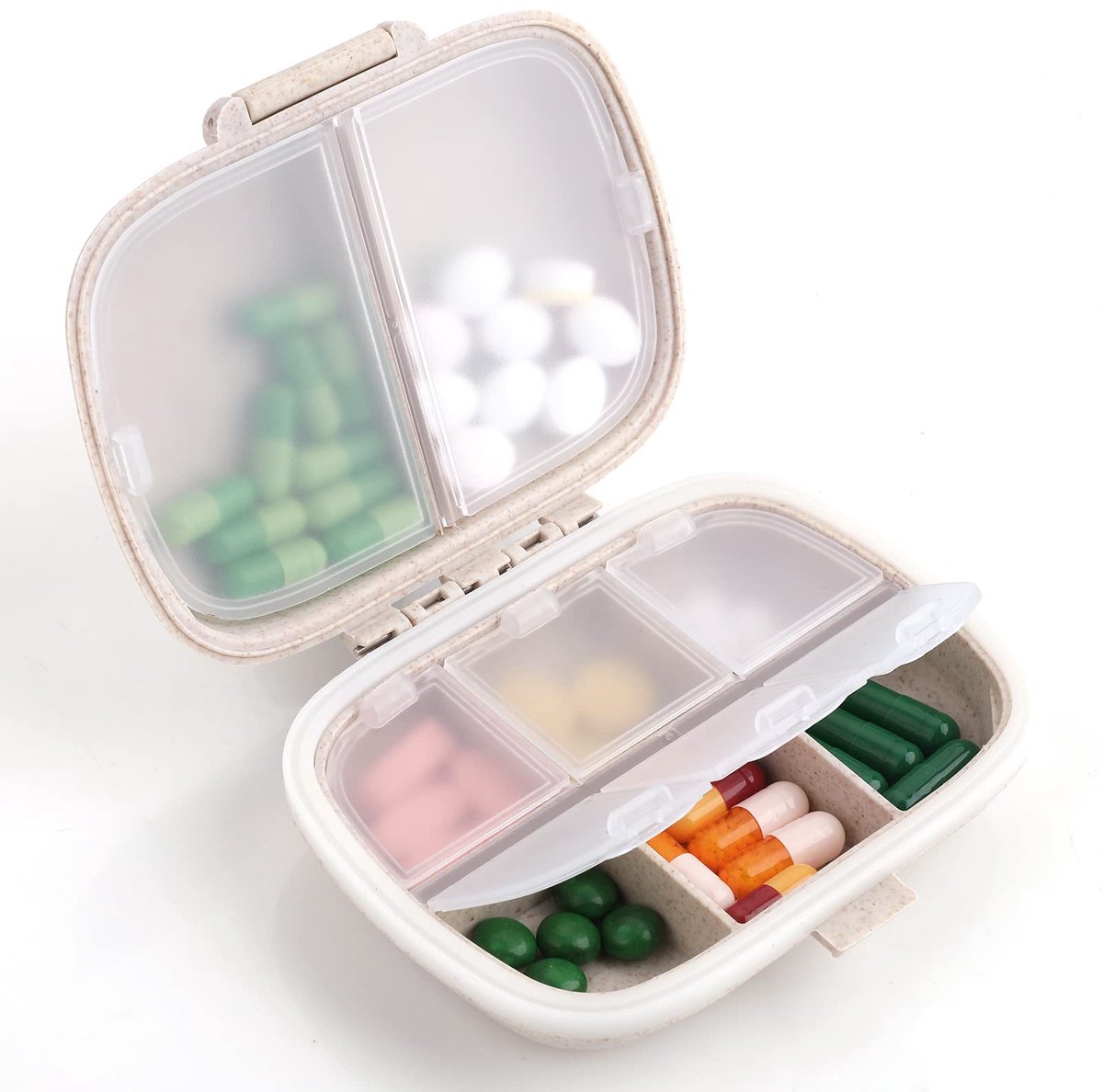 Dailygoods - Draagbare Pillendoos Container - Reisgrootte voor Dagelijkse Medicijnen