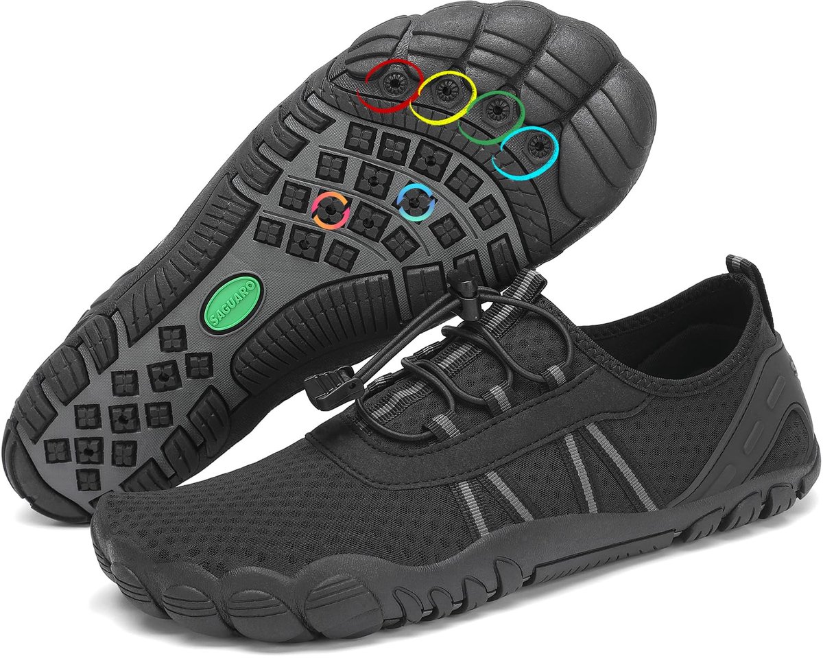 SnelShoppen - Badschoenen voor Dames en Heren, Sneldrogende Waterschoenen, Zwemschoenen, Aquaschoenen Maat 36-48, Ideaal voor Strand, Camping, Zwemmen