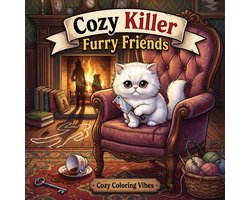 Silly Funny Coloring Book- Cozy Killer Furry Friends