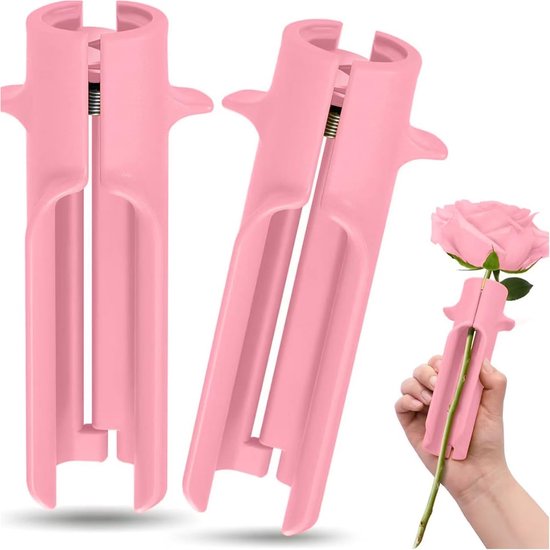 Dunschiller Rose Thorn - Plantenverzorging Tool - Rozen Snoeien - Antislip Handvat - 22 x 14 x 3 cm - Roze — afbeelding 2