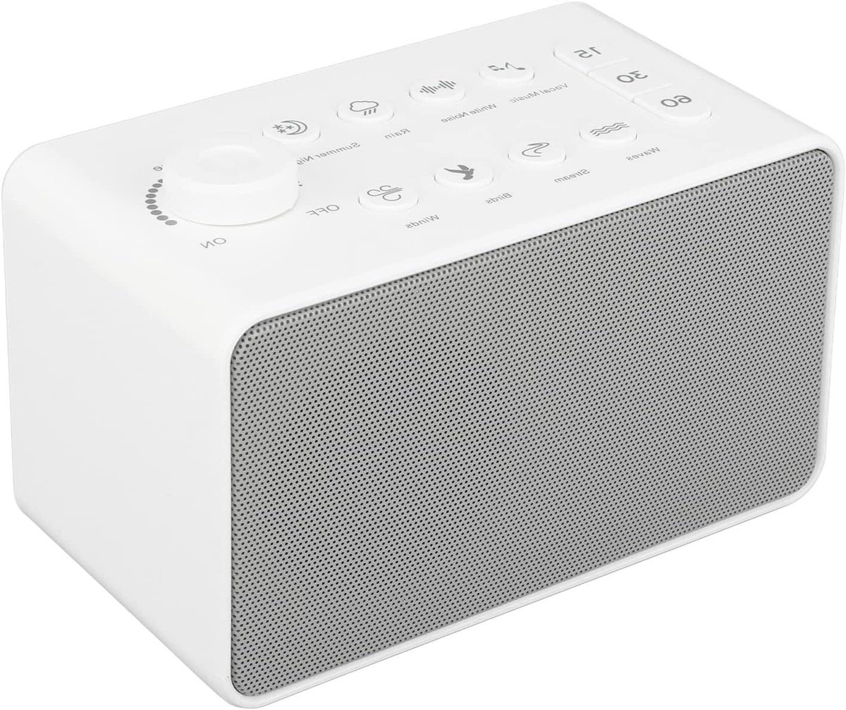 White Noise Machine - Geluidsmachine Baby - Baby Slaap Hulp - 8 Natuurlijke Geluiden
