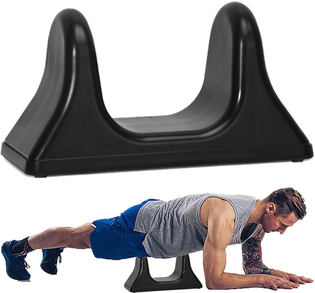 Dailygoods- Massage Tool Ergonomisch Ontwerp - U-vormige Stimulator - Rug- en Heupflexor Spierstretcher - Diepe Weefselmassage - ABS Materiaal - 28x13x14 cm