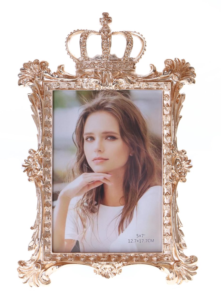 Dailygoods - Kawaii-Story Metal Photo Frame - Luxe Gouden Fotolijst voor 13 x 18 cm Foto's