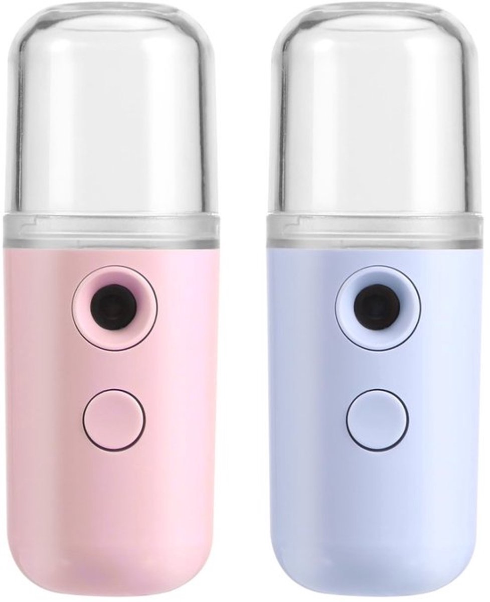 Set van 2 Nano Gezichtsnevelmachines met USB-laadfunctie