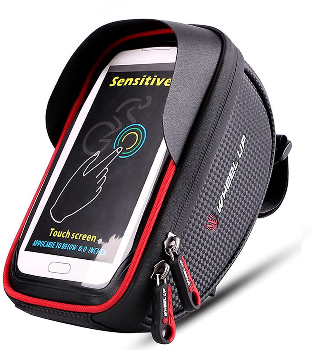 Dailygoods - Fietsstuurtas en Telefoonhouder - Waterdicht voor Smartphones tot 6,5 inch
