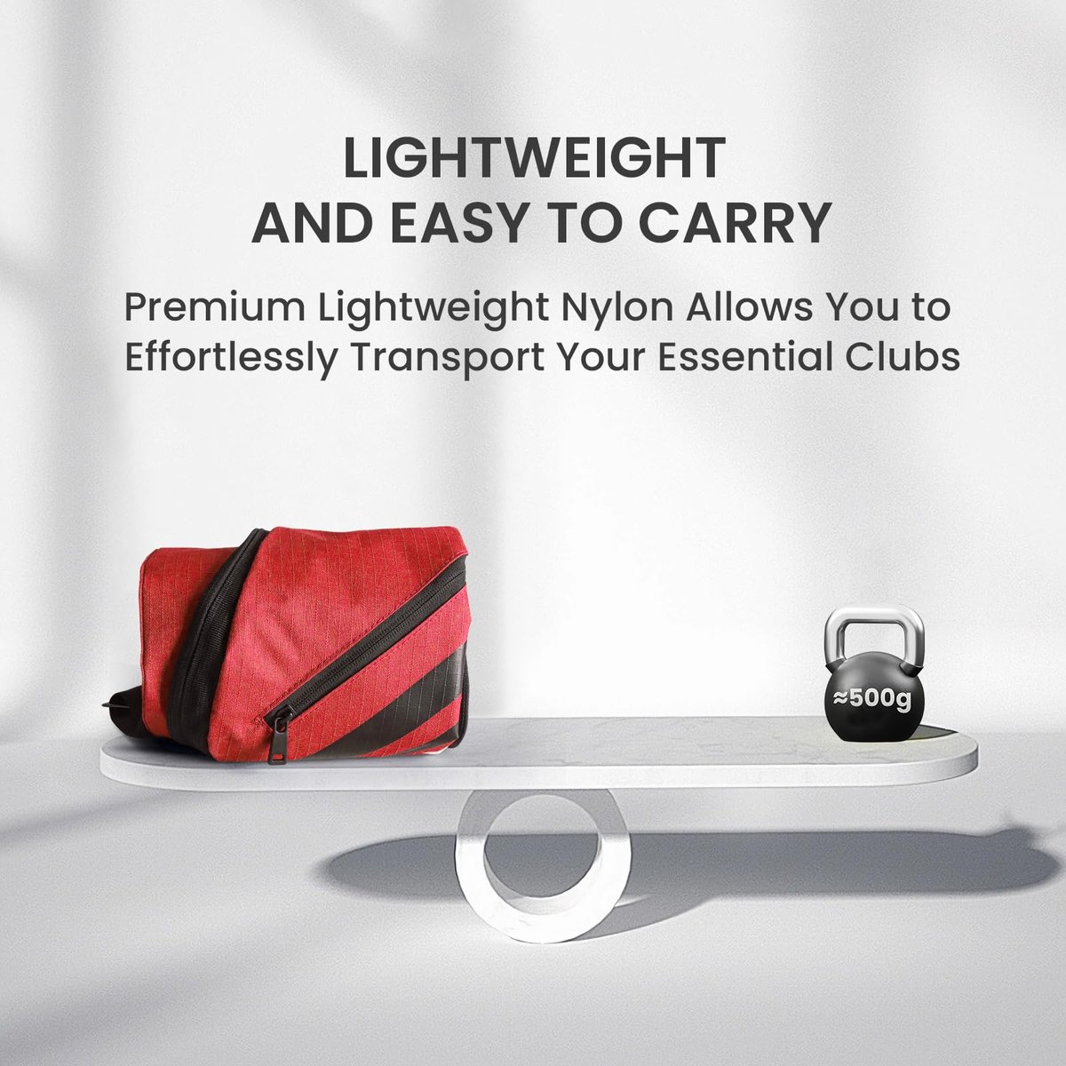Dailygoods - Golf Sunday Tote Bag - Lichtgewicht en Waterdicht voor 10 Clubs