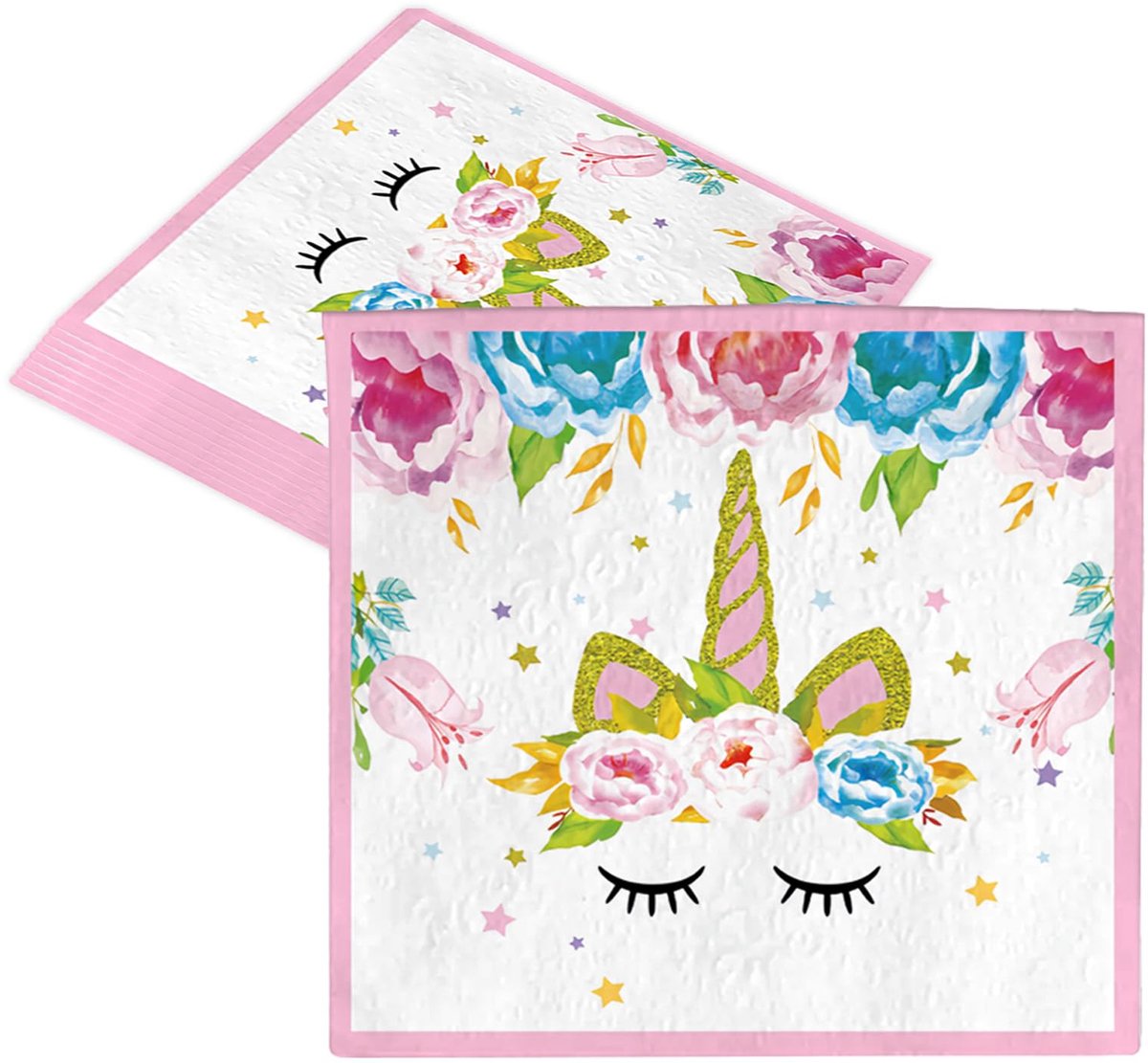 Dailygoods - Unicorn Tafelset voor Kinderen - Bord, Beker, Servet & Tafelkleed