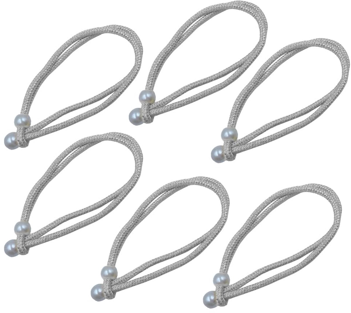 Dailygoods - 6 Stuks Gevlochten Gordijnen - Elegante Touwriem voor Woonkamer en Slaapkamer