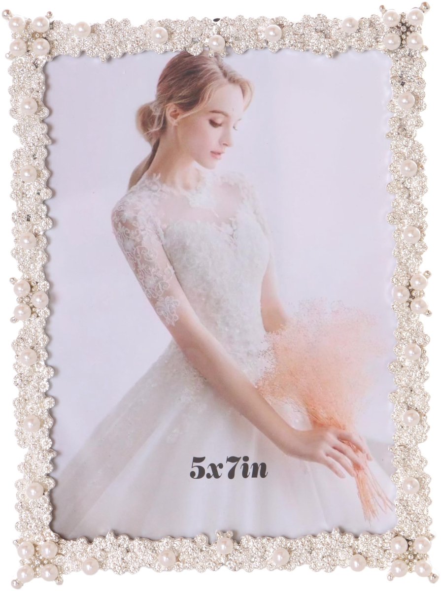 Dailygoods - Luxe Bruid Fotolijst met Strass Steentjes - 10 x 15 cm