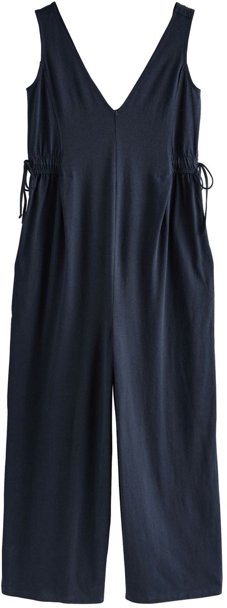 Next - Dames - Jersey jumpsuit met V-hals - Tall - Blauw