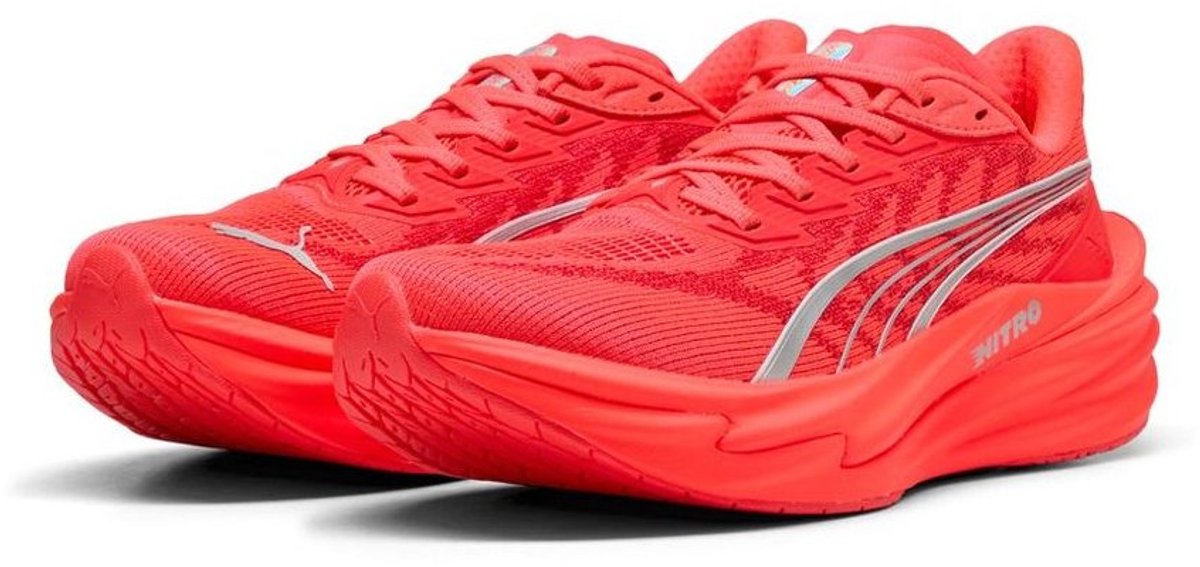 Puma hardloopschoenen voor dames Deviate Nitro 4 Wns 312124 Zilver