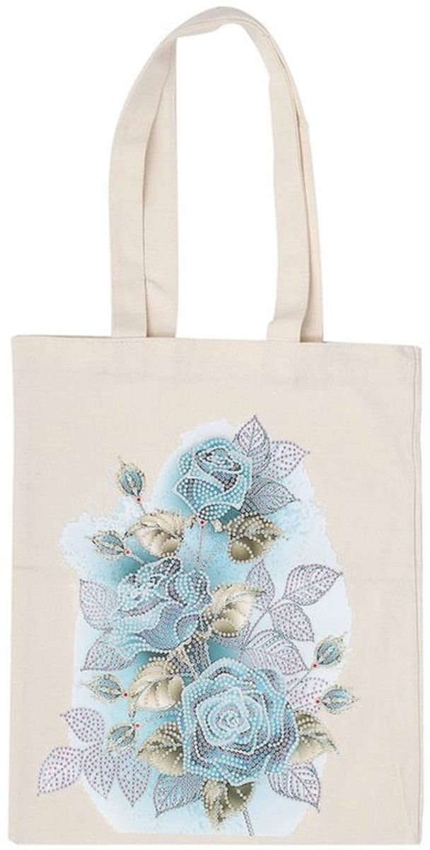 - DIY Diamantenschilderijtas - Herbruikbare shopper - Van leer en stof - Handige opbergoplossing - Creatief hobbyproject - Geschikt voor kunstprojecten