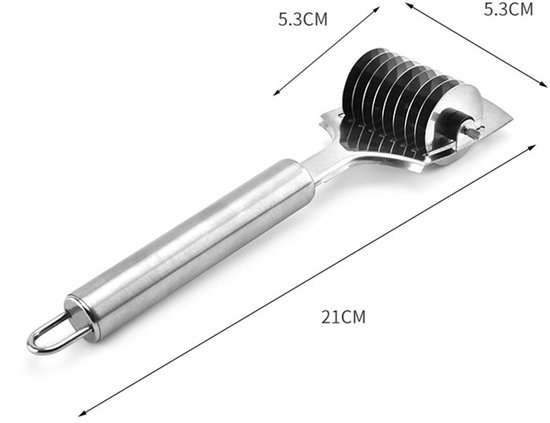 Noodle Cutter, RVS Draagbare Pasta Roller, Huishoudelijke Handmatige Multifunctionele Noodle Maker van Merkloos — afbeelding 5