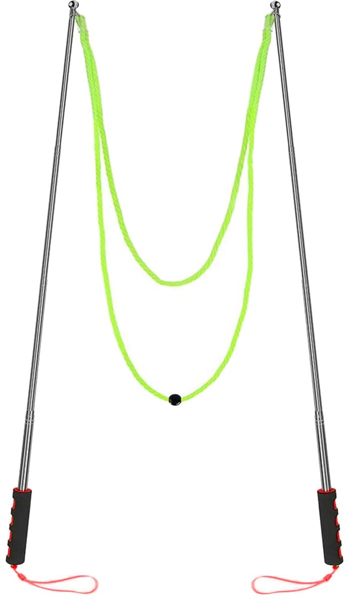Dailygoods- Zeepbellen Reuzenformaat - Zeepbellenmachine - Tuinspeelgoed - Outdoor Speelgoed - Roestvrij Stalen Zeepbellenstaafjes - Telescopisch Ontwerp - Bubbelfabrikant
