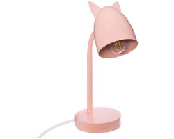 Bureaulamp met Oortjes - 18 x 12,5 x 31 cm - Roze