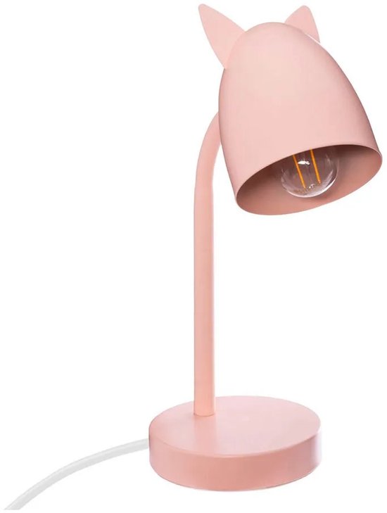 Bureaulamp met Oortjes - 18 x 12,5 x 31 cm - Roze