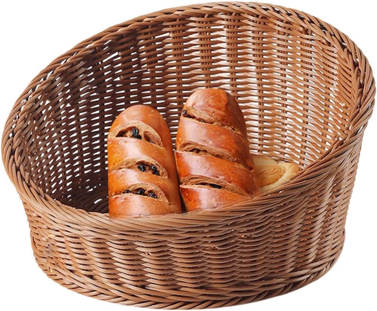 Broodmandjes Serveer - Broodserviesmand Rotan - Ontbijt Presenteren - Gevlochten Imitatie Rotan - M - Niet gespecificeerd