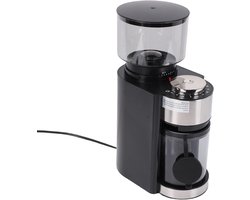 Elektrische Koffiemolen - Bonenmaler Burr - Verse Koffie Maken - Roestvrijstalen Bramen - 250 g - Zwart