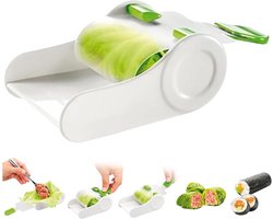Egg Roll Maker - Druivenbladeren Roller - DIY ABS Sushi Roll Maker -Handmatige Loempia Maker - voor Beginners Kinderen Gevulde Kool Eierro - Maker Keuken Gadgets - wit