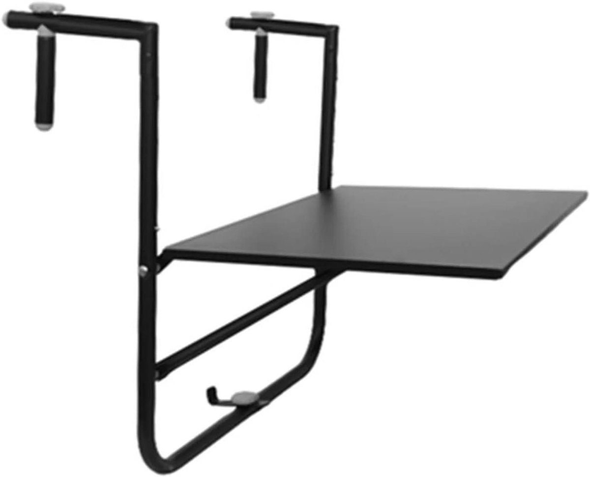 Balkonhangtafel - Opvouwbare tafel - Buiten genieten - Ruimtebesparend ontwerp - Eén maat - Wit