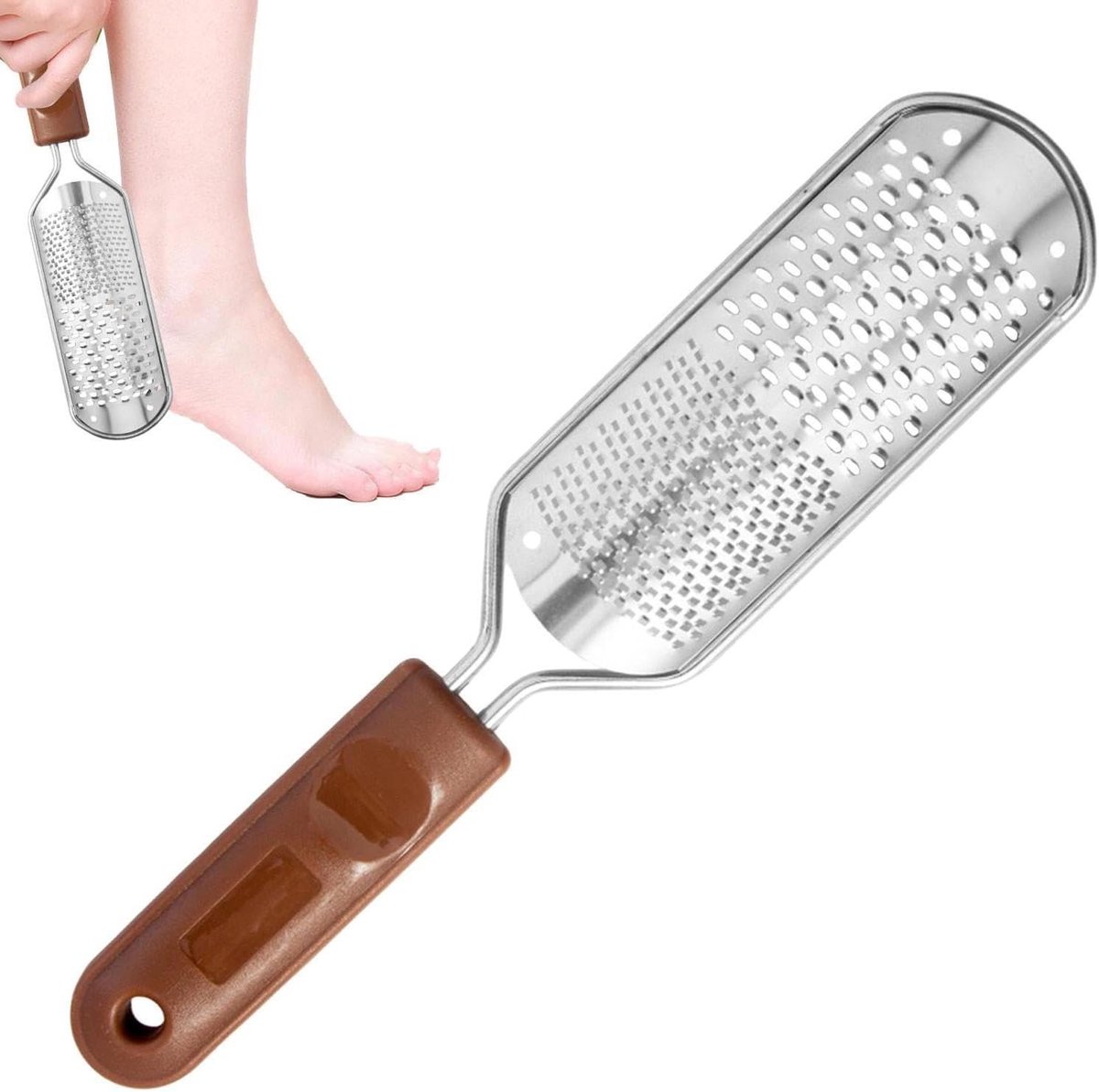 Eeltvijl Voeten - Pedicure Schraper - Dode Huid Verwijderen - Antislip Handvat - 28 cm - null