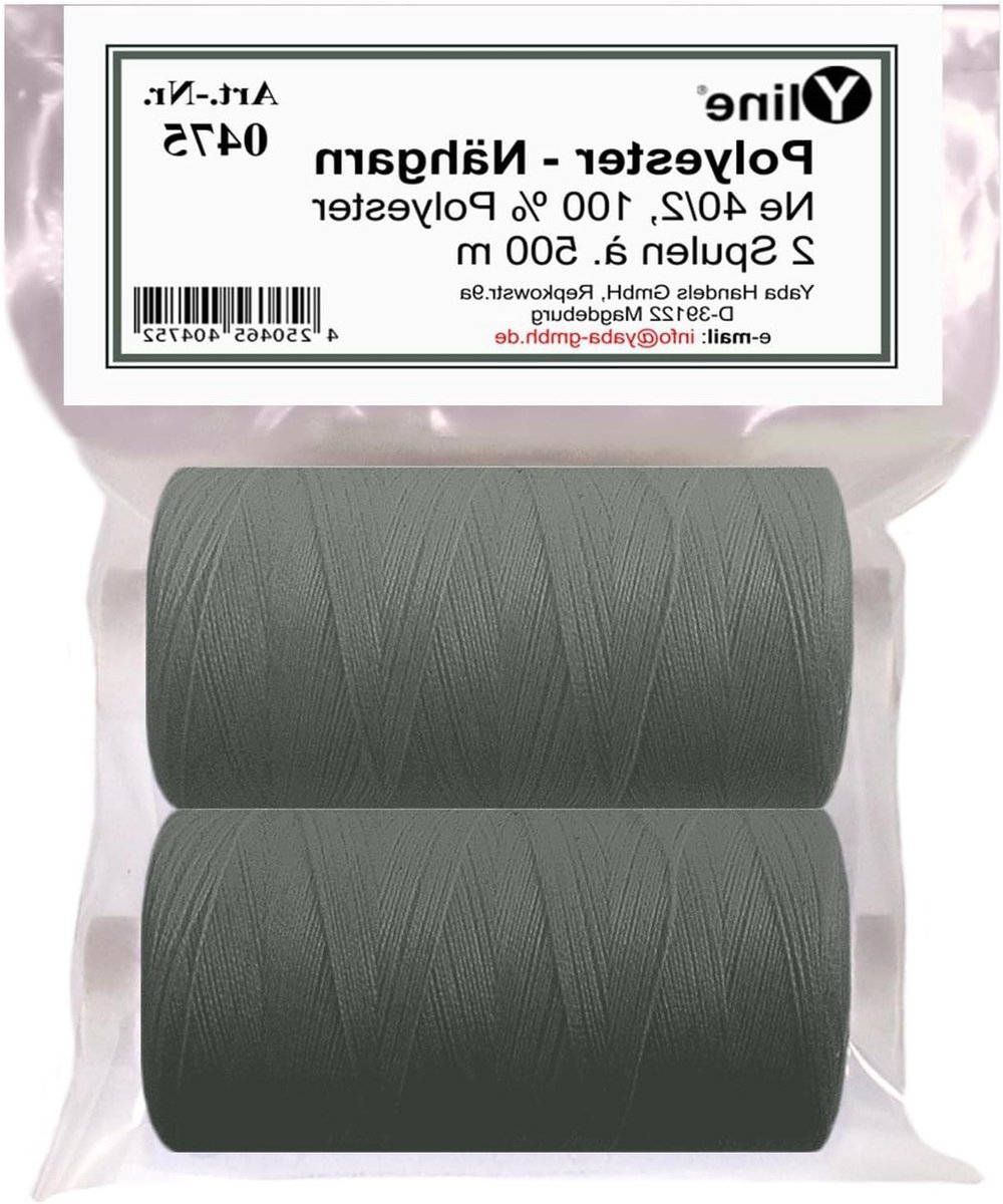 Naaigaren Polyester - Spoelen Garen - Kleding Maken - Scheurvast Duurzaam - 1000 meter - Antracietgrijs