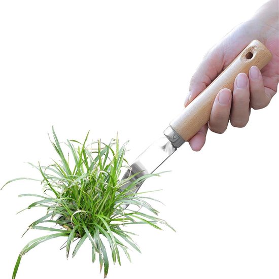 Onkruidverwijderaar - Onkruidsteker Grassteker - Tuinonderhoud - Ergonomische grip - 29 cm - Zilver — afbeelding 5