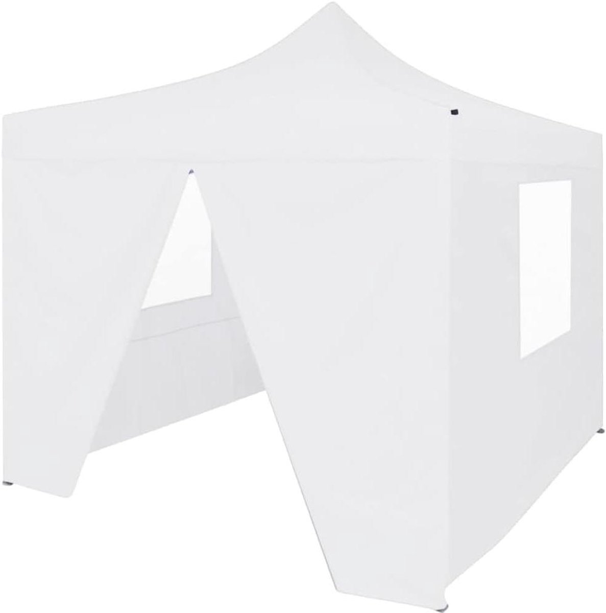 Partytent Vouwbaar - Tuintent Pop-up - Feesten Organiseren - Waterdicht Oxford Dak - 3 x 3 Meter - Wit