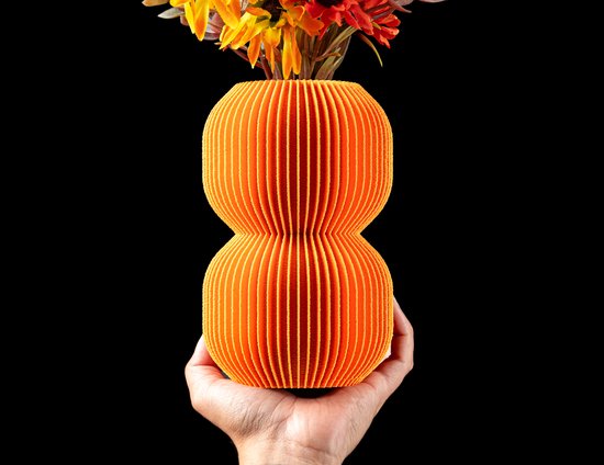 Skushy Vaas Nivora - Geschikt voor LEGO Bloemen en Bouwsteenbloemen - Moderne Designvaas voor Droogbloemen en Kunstbloemen - Sculpturale Decoratieve Vaas - Premium Woondecoratie