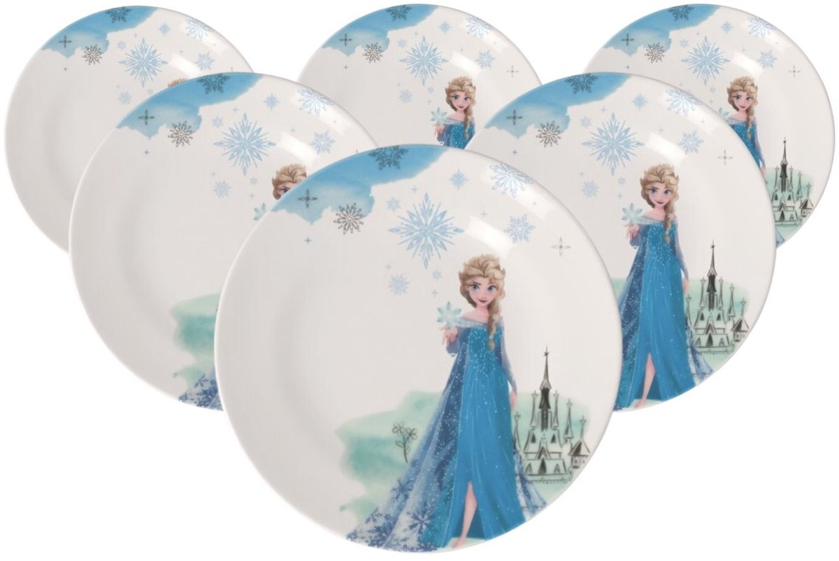 Kinderteller Disney Frozen ø 21,5 cm Set van 6