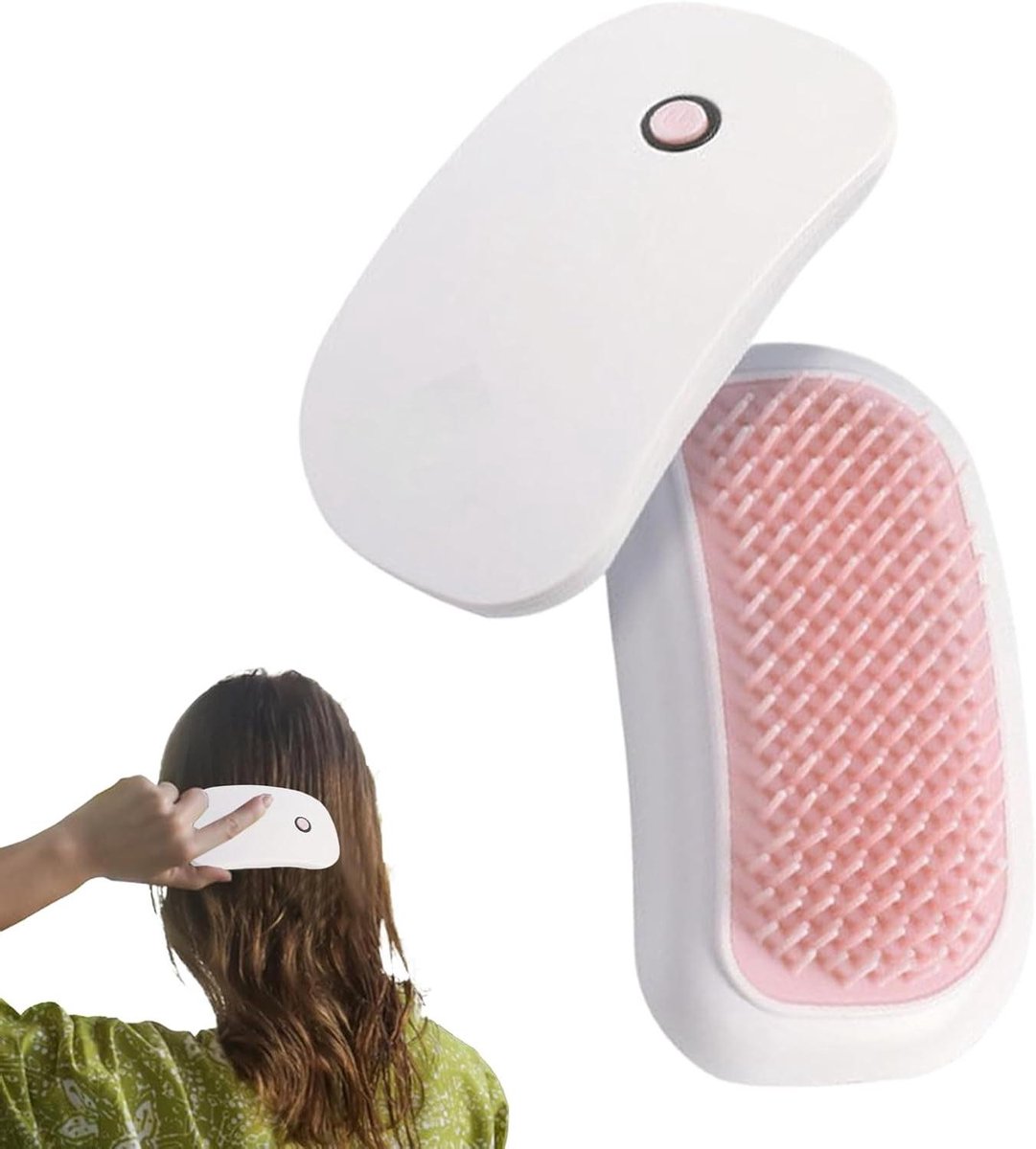 Hoofd Massage Kam - Hoofdhuid Borstel - Ontspanning Stimuleren - 8000rpm Vibratietechnologie - 8 x 4 x 125 cm - Wit