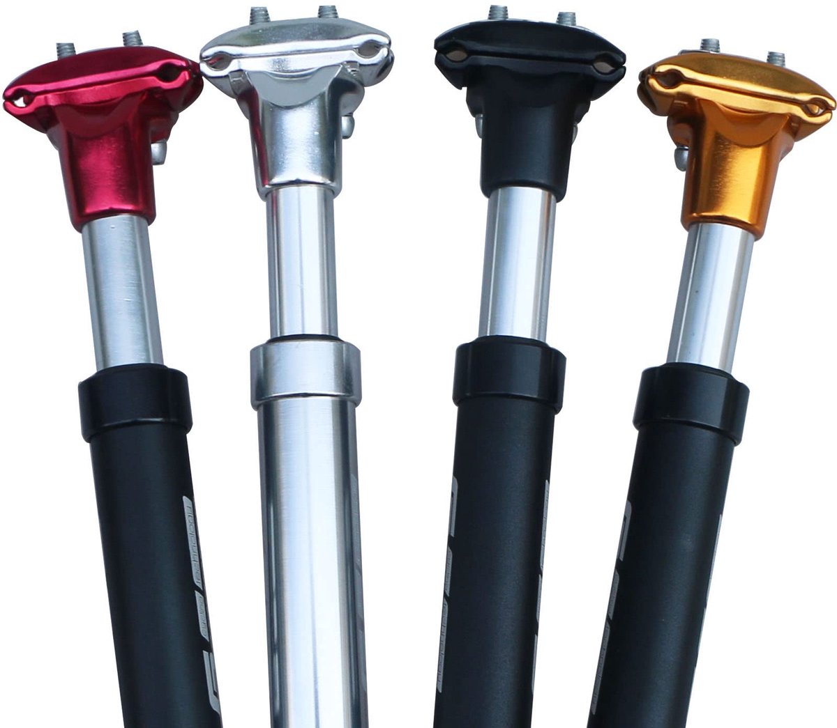 SnelShoppen - Geveerde Zadelpen 27.2 mm - Verende Zadelpen met Demping - Comfortabel Fietszadel voor Stadsfietsen, Mountainbikes en Recreatief Fietsen
